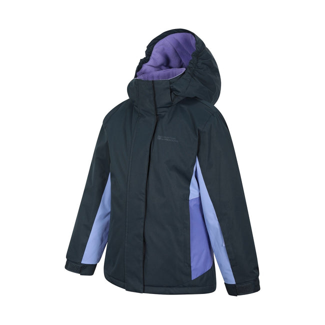 Dark Blue - Side - Mountain Warehouse Childrens-Kids Honey Ski Jacket