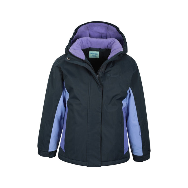 Dark Blue - Pack Shot - Mountain Warehouse Childrens-Kids Honey Ski Jacket