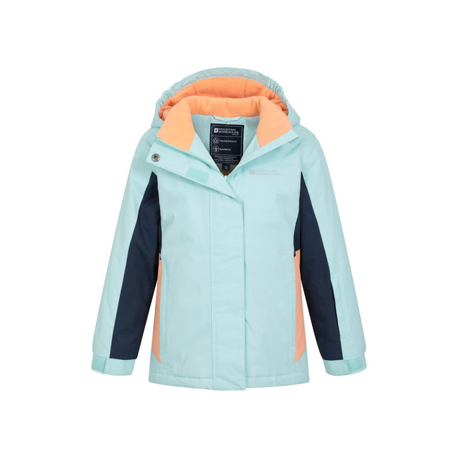Light Teal - Pack Shot - Mountain Warehouse Childrens-Kids Honey Ski Jacket