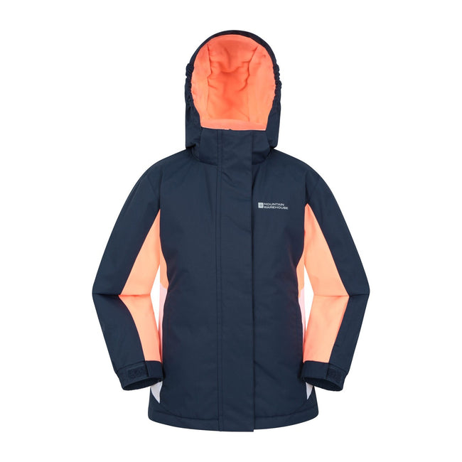 Navy - Front - Mountain Warehouse Childrens-Kids Honey Ski Jacket