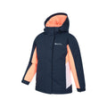 Navy - Side - Mountain Warehouse Childrens-Kids Honey Ski Jacket