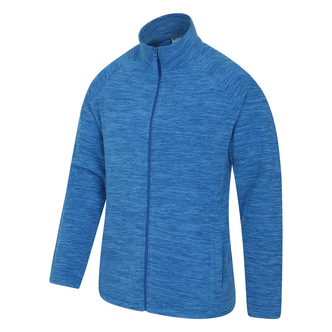 Blue - Side - Mountain Warehouse Mens Snowdon Marl Fleece Jacket