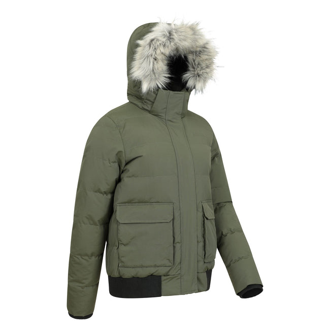 Khaki Green - Lifestyle - Mountain Warehouse Womens-Ladies Franklin Padded Bomber Jacket