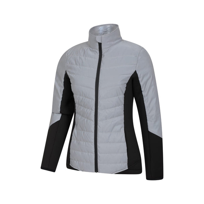 Silver - Side - Mountain Warehouse Womens-Ladies Iso-Viz Reflective Padded Jacket