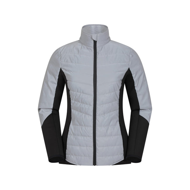 Silver - Front - Mountain Warehouse Womens-Ladies Iso-Viz Reflective Padded Jacket
