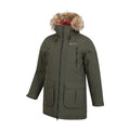 Khaki Green - Side - Mountain Warehouse Mens Traverse Hybrid Waterproof Jacket