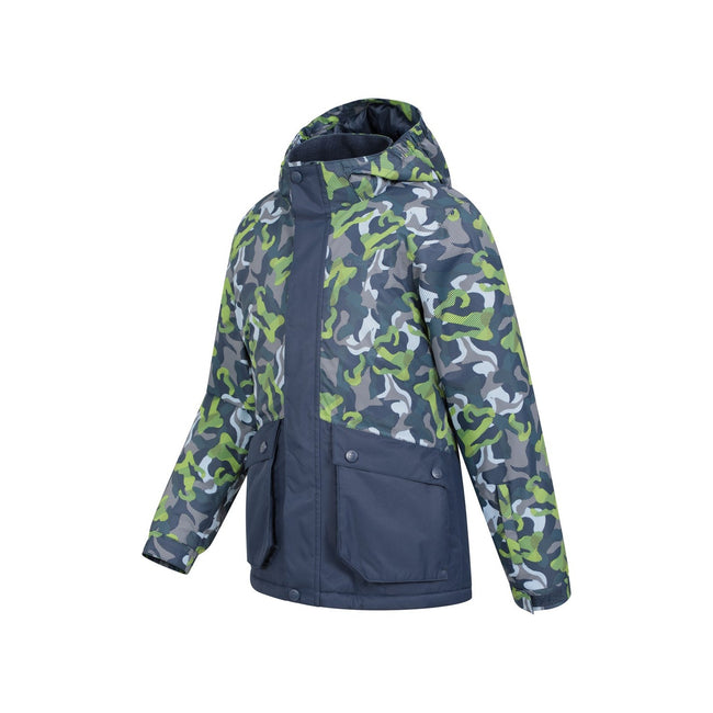 Navy - Side - Mountain Warehouse Childrens-Kids Vail Ski Jacket
