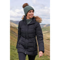 Black - Front - Mountain Warehouse Womens-Ladies Isla II Long Down Jacket