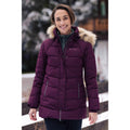 Indigo - Front - Mountain Warehouse Womens-Ladies Isla II Long Down Jacket