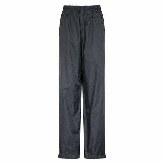 Black - Front - Mountain Warehouse Mens Downpour Waterproof Pants