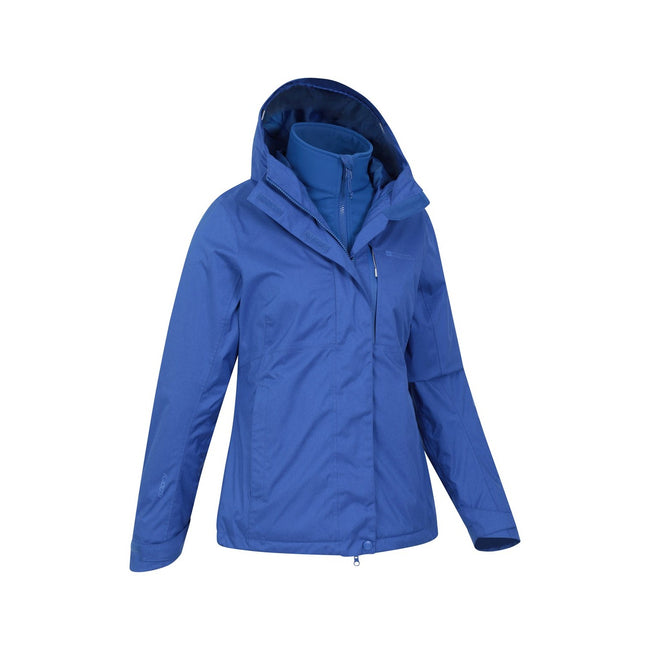 Blue - Side - Mountain Warehouse Womens-Ladies Whirlwind Padded Jacket