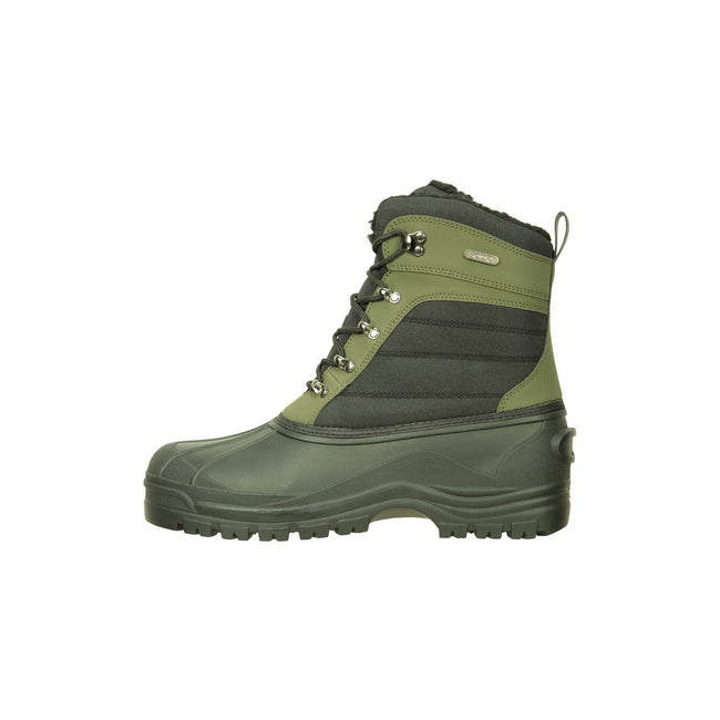 Green - Close up - Mountain Warehouse Mens Snow Boots
