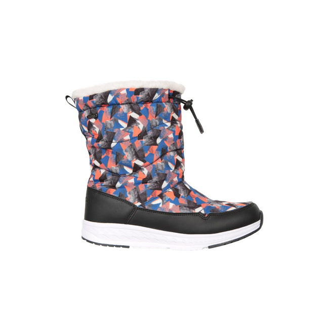 Red - Lifestyle - Mountain Warehouse Childrens-Kids Glide Adaptive Printed Snow Boots