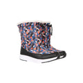 Red - Front - Mountain Warehouse Childrens-Kids Glide Adaptive Printed Snow Boots