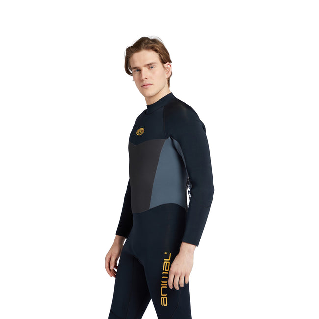 Black - Side - Animal Mens Miki Winter Wetsuit