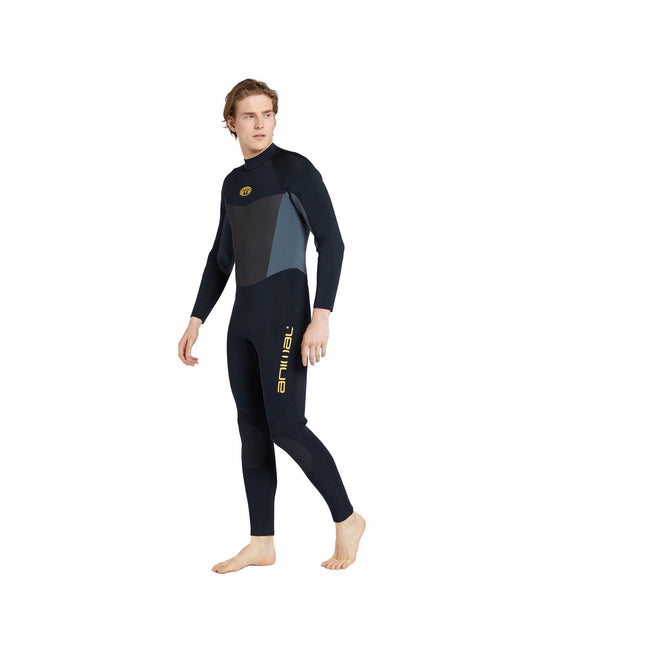 Black - Front - Animal Mens Miki Winter Wetsuit