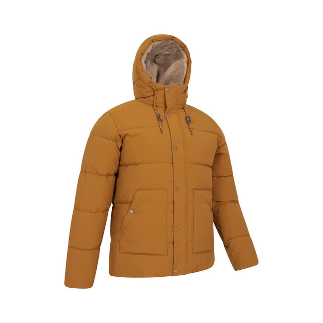Orange - Side - Mountain Warehouse Mens Manta Padded Jacket