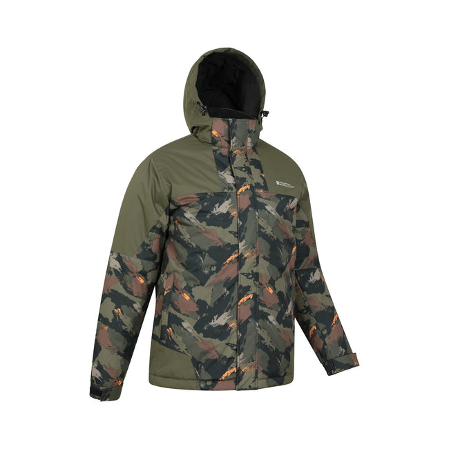 Green - Lifestyle - Mountain Warehouse Mens Camo Ski Jacket & Trousers
