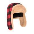 Red-Black - Lifestyle - Mountain Warehouse Childrens-Kids Gingham Trapper Hat
