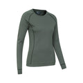 Dark Khaki - Back - Mountain Warehouse Womens-Ladies Bamboo Top
