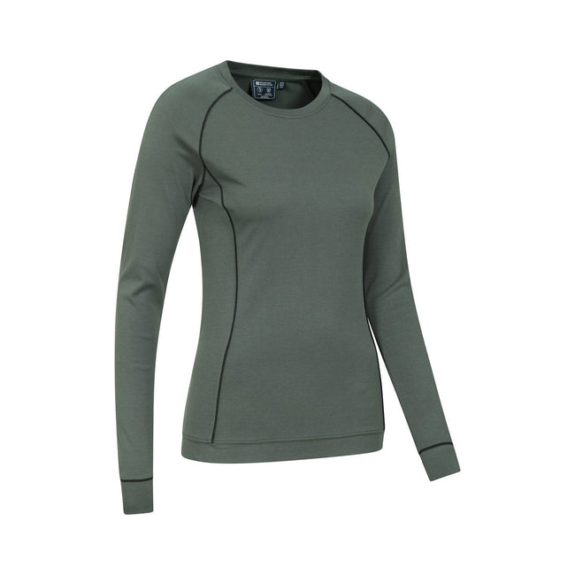 Dark Khaki - Back - Mountain Warehouse Womens-Ladies Bamboo Top