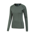 Dark Khaki - Side - Mountain Warehouse Womens-Ladies Bamboo Top