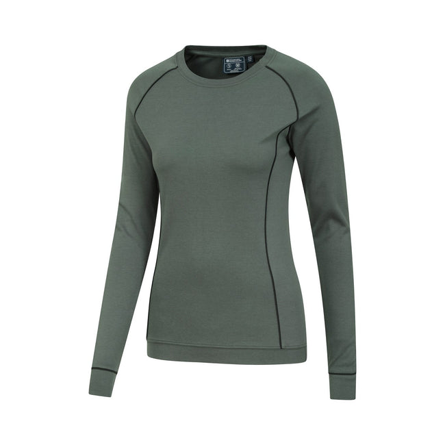 Dark Khaki - Side - Mountain Warehouse Womens-Ladies Bamboo Top