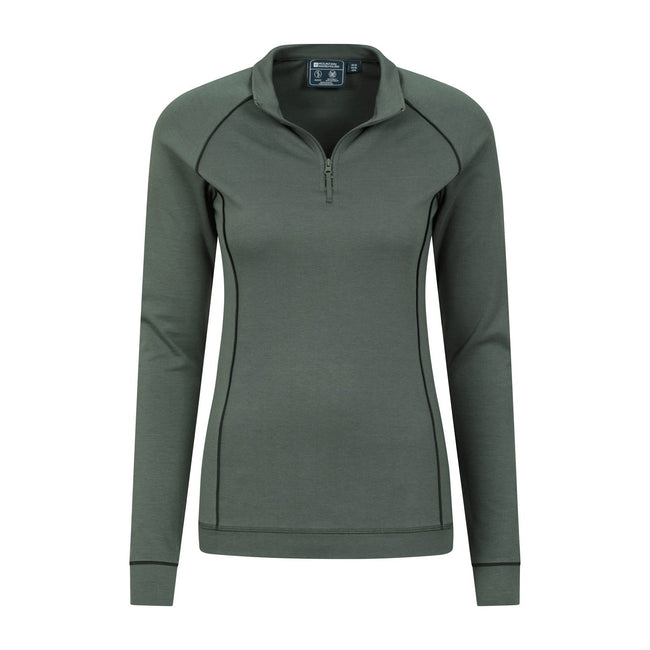 Dark Khaki - Lifestyle - Mountain Warehouse Womens-Ladies Bamboo Top
