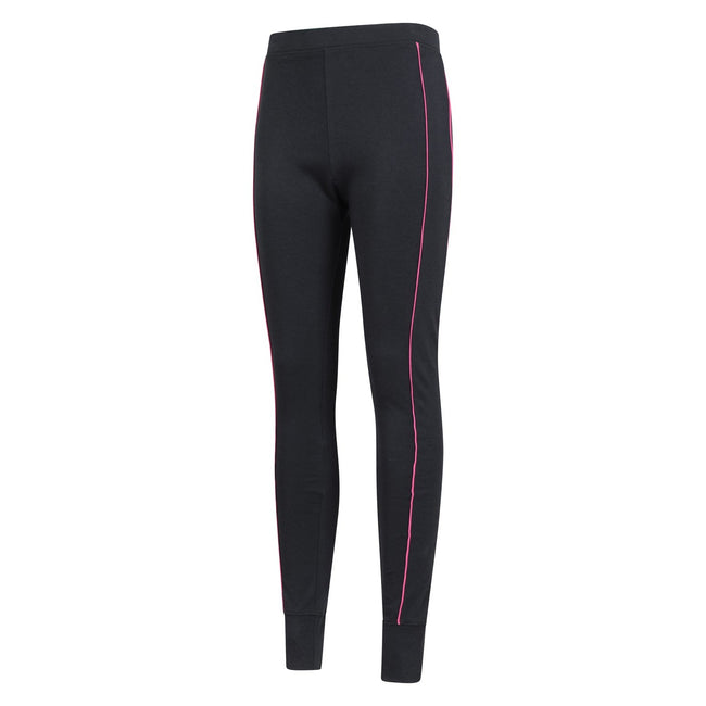Black - Side - Mountain Warehouse Womens-Ladies Bamboo Base Layer Bottoms