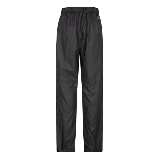Black - Back - Mountain Warehouse Mens Spray Waterproof Pants