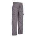 Dark Grey - Back - Mountain Warehouse Childrens-Kids Convertible Active Pants