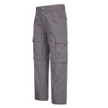 Dark Grey - Side - Mountain Warehouse Childrens-Kids Convertible Active Pants
