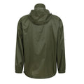 Khaki Green - Back - Mountain Warehouse Mens Waterproof Hooded Jacket
