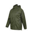Khaki Green - Lifestyle - Mountain Warehouse Mens Waterproof Hooded Jacket