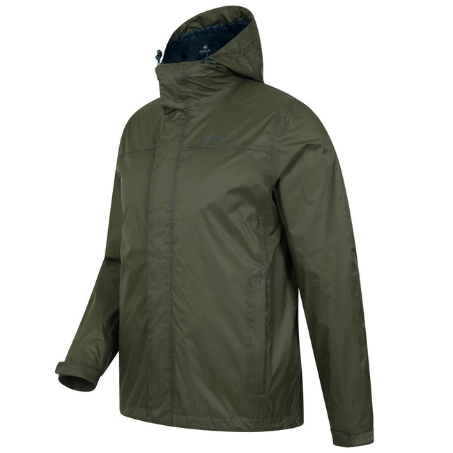 Khaki Green - Side - Mountain Warehouse Mens Torrent Waterproof Jacket