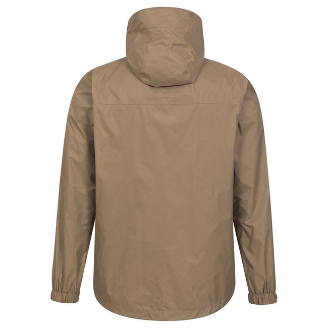 Tan - Back - Mountain Warehouse Mens Torrent Waterproof Jacket