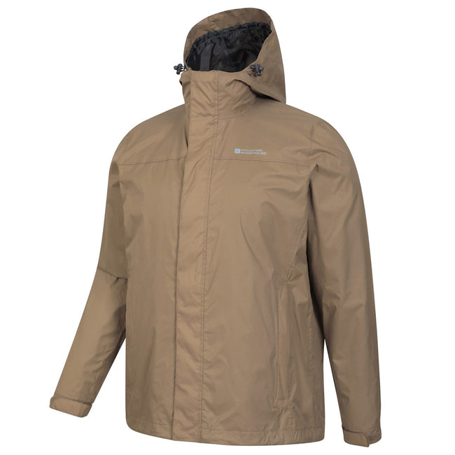 Tan - Side - Mountain Warehouse Mens Torrent Waterproof Jacket