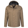 Tan - Pack Shot - Mountain Warehouse Mens Torrent Waterproof Jacket