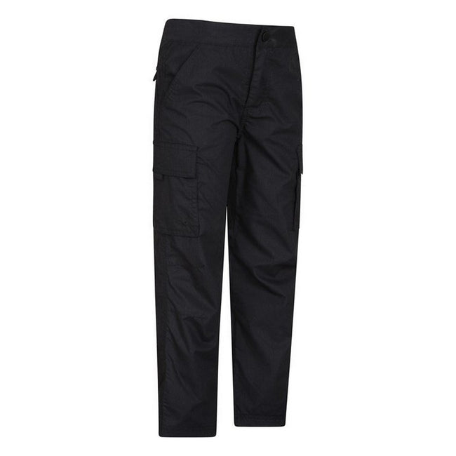 Black - Back - Mountain Warehouse Childrens-Kids Lightweight Cargo Pants