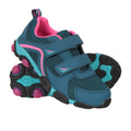 Black-Lime Green - Front - Mountain Warehouse Childrens-Kids Light Up Sneakers