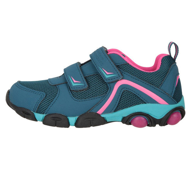 Teal-Pink - Lifestyle - Mountain Warehouse Childrens-Kids Light Up Sneakers