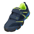 Navy-Lime Green - Front - Mountain Warehouse Childrens-Kids Light Up Sneakers