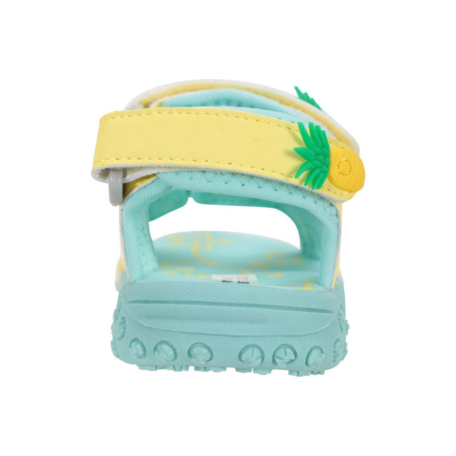 Yellow - Back - Mountain Warehouse Childrens-Kids Seaside Beach Sandals