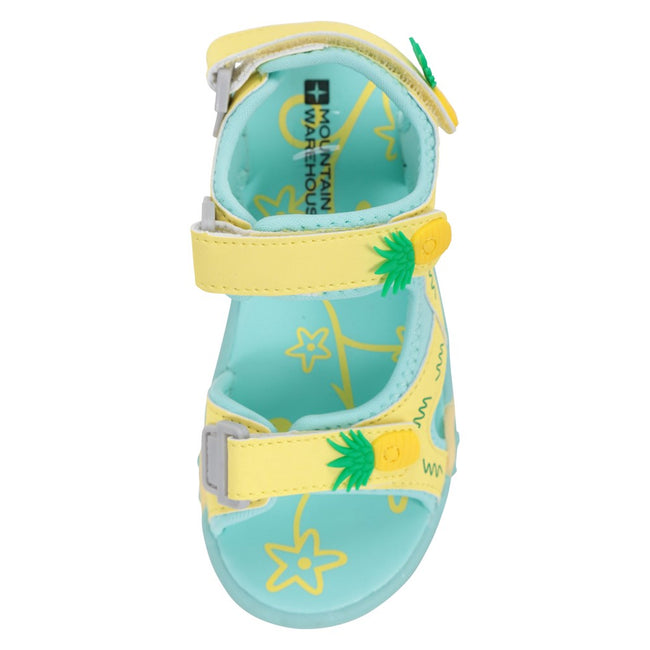 Yellow - Close up - Mountain Warehouse Childrens-Kids Seaside Beach Sandals