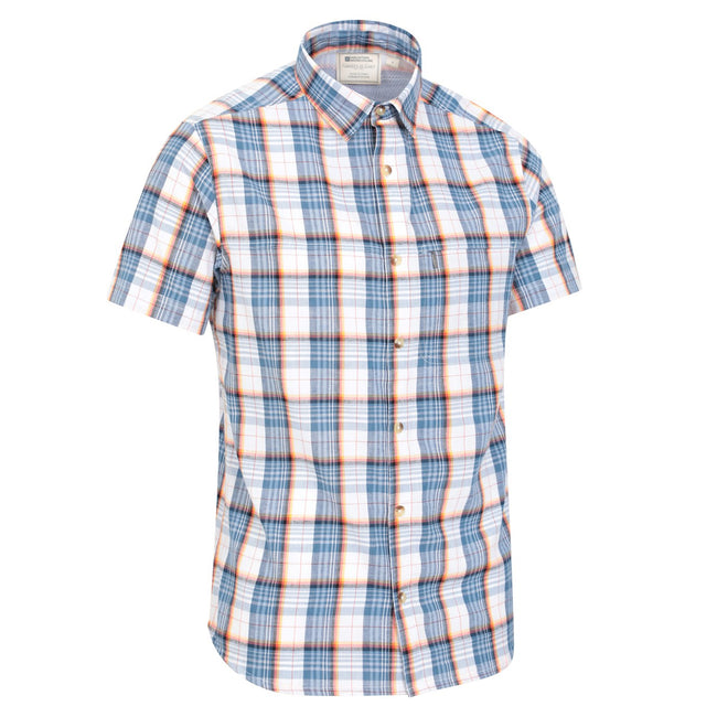 Blue - Lifestyle - Mountain Warehouse Mens Cotton Shirt