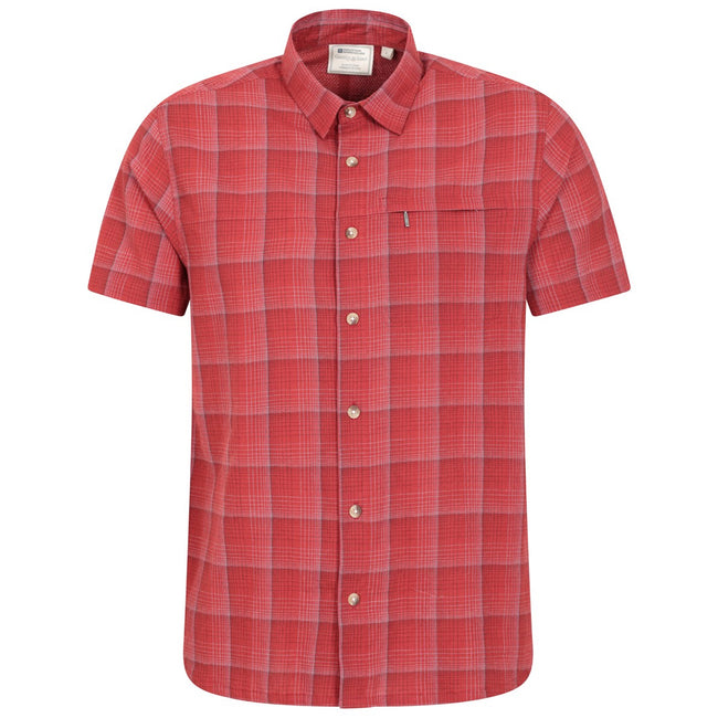 Red - Back - Mountain Warehouse Mens Cotton Shirt