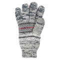 Gray - Back - Mountain Warehouse Mens Thinsulate Fair Isle Gloves