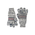 Gray - Side - Mountain Warehouse Mens Thinsulate Fair Isle Gloves