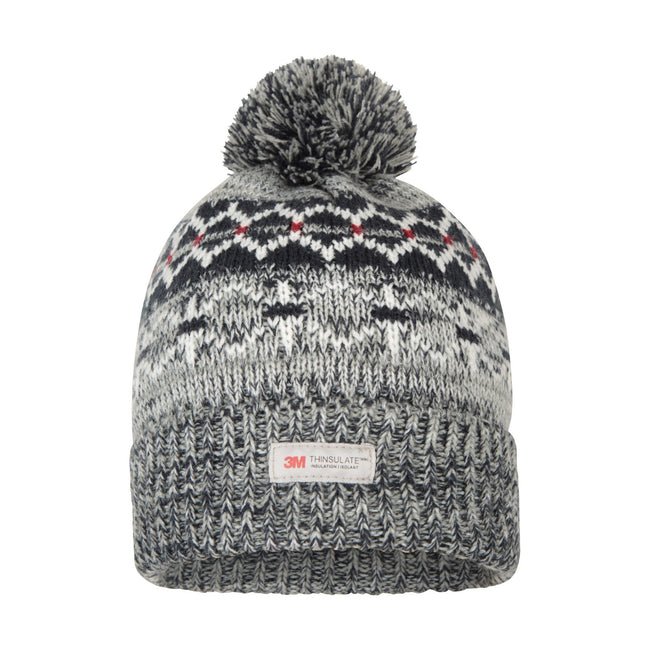 Navy - Front - Mountain Warehouse Mens Fair Isle Thinsulate Beanie