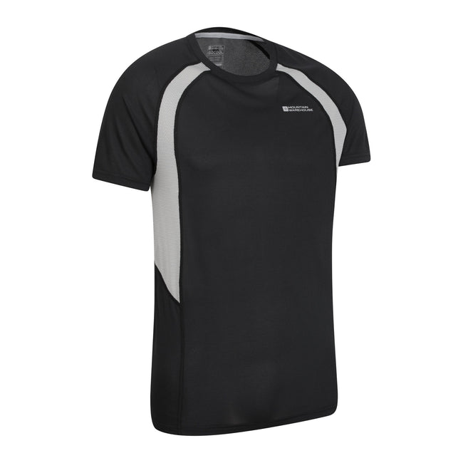 Black - Back - Mountain Warehouse Mens Bryers IsoCool T-Shirt